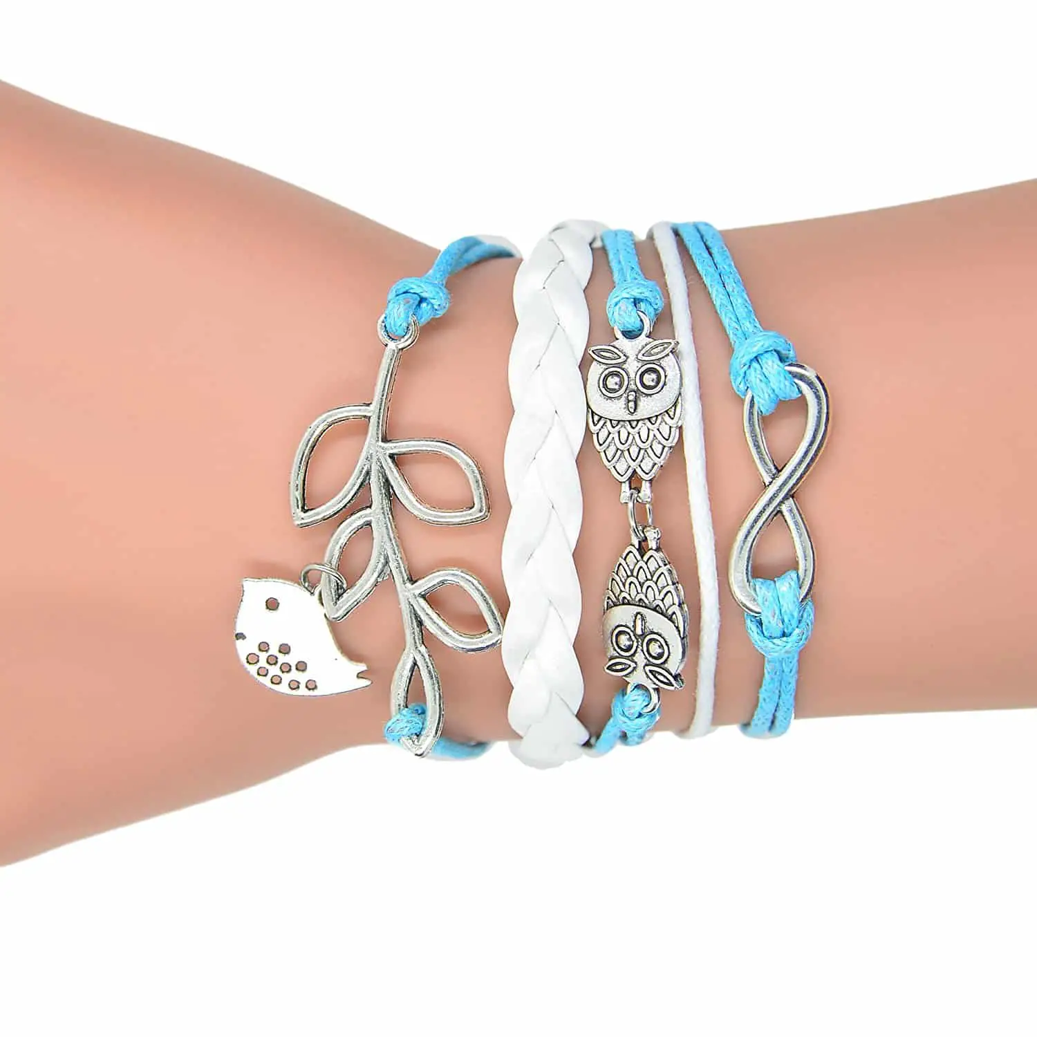 owl bracelet, owl lover, it's a steal, rope bracelet