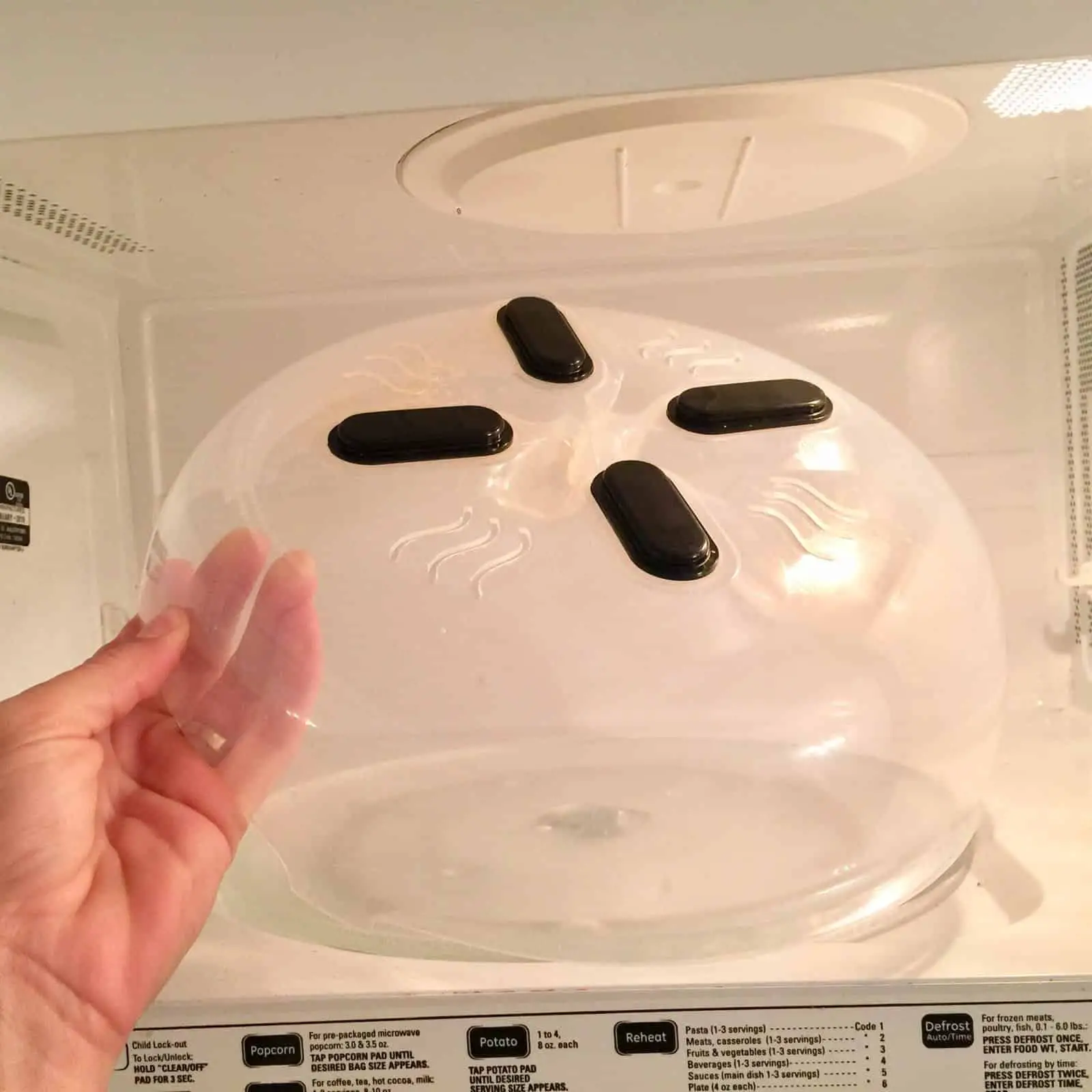 microwave cover, prevent splatters, cover foods in the microwave