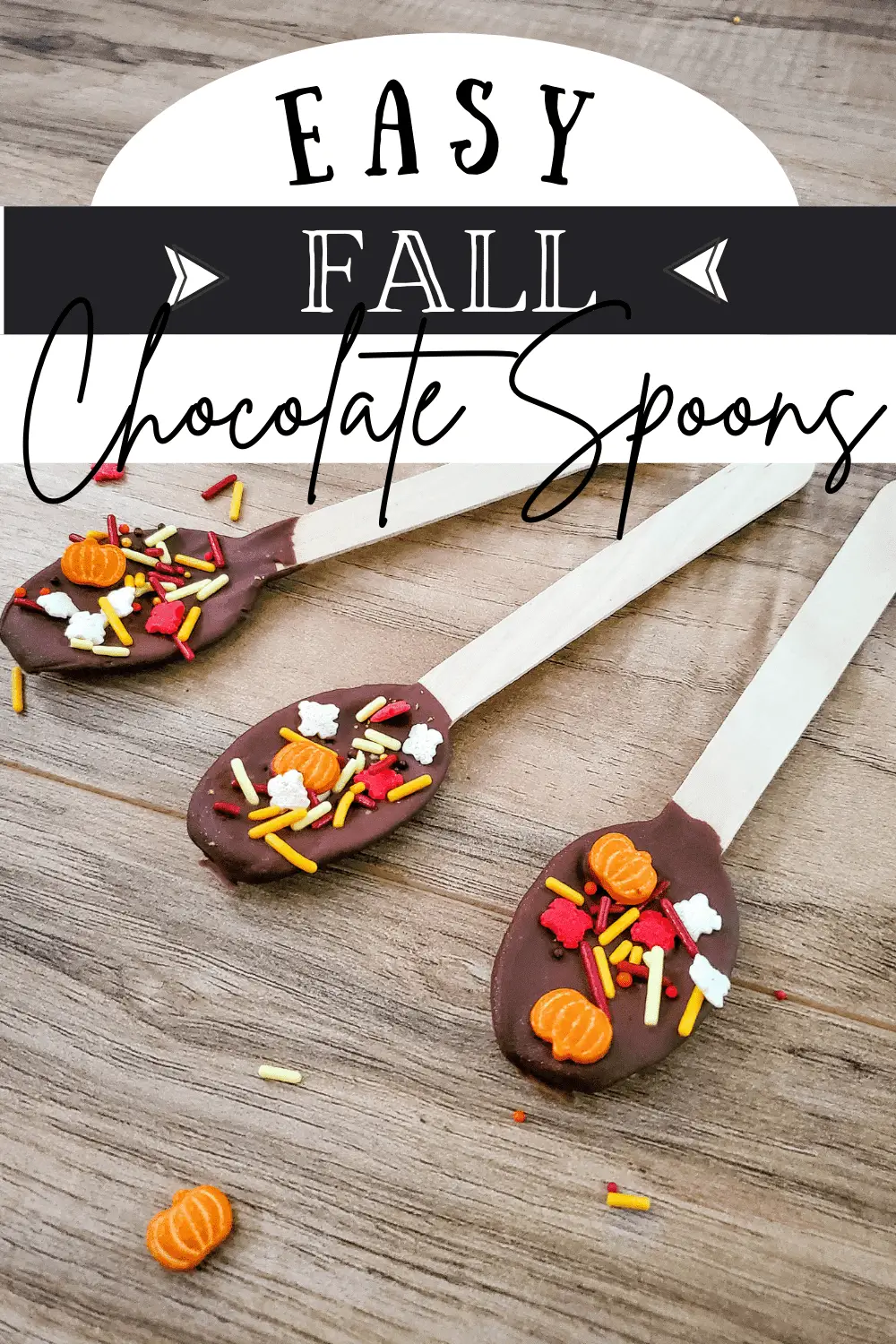 Pumpkin Sprinkles Chocolate Stirring Spoons Recipe