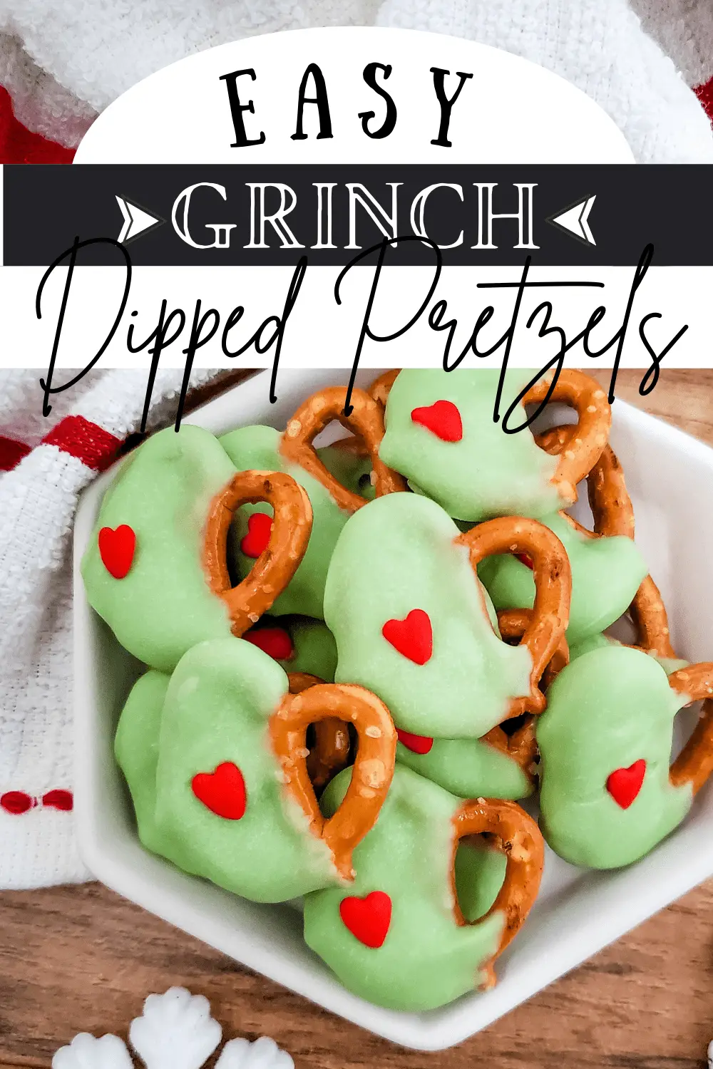 Grinch Candy-Coated Pretzels