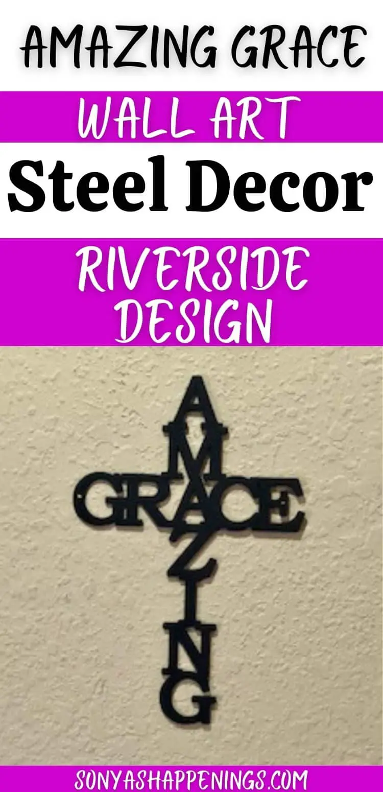 Amazing Grace Cross Steel Decor Constructed By Riverside Design #StyleYourSteel
