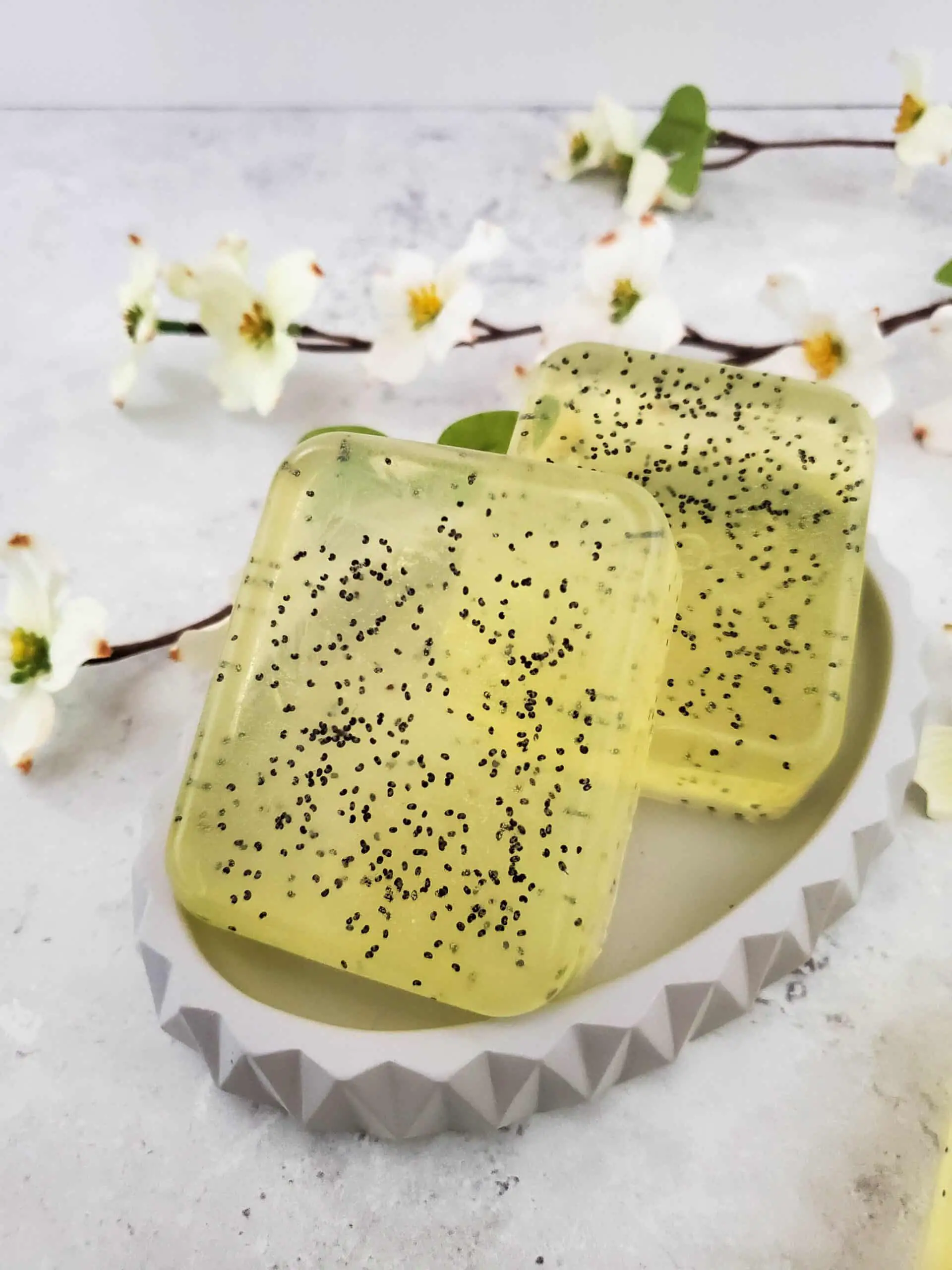 Lemon Poppyseed Soap ~ Melt And Pour DIY